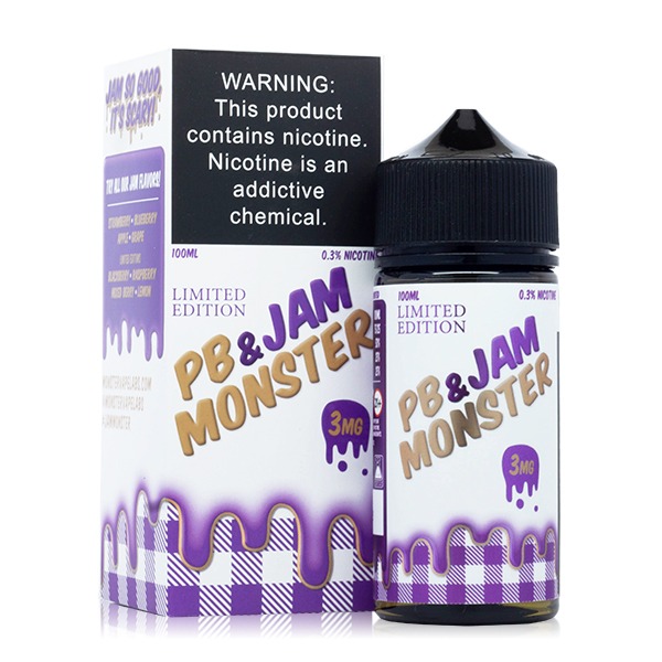 Jam Monster Series E-Liquid 100mL - Freebase - Original, Ice, Lemonade, Etc. - Image 153
