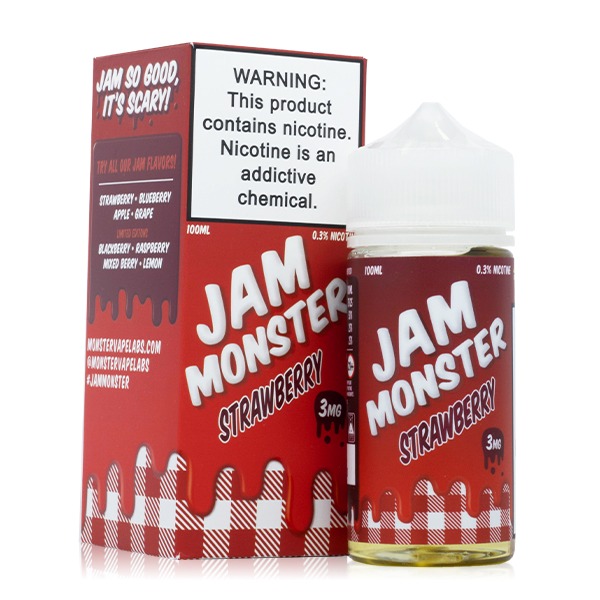 Jam Monster Series E-Liquid 100mL - Freebase - Original, Ice, Lemonade, Etc. - Image 156