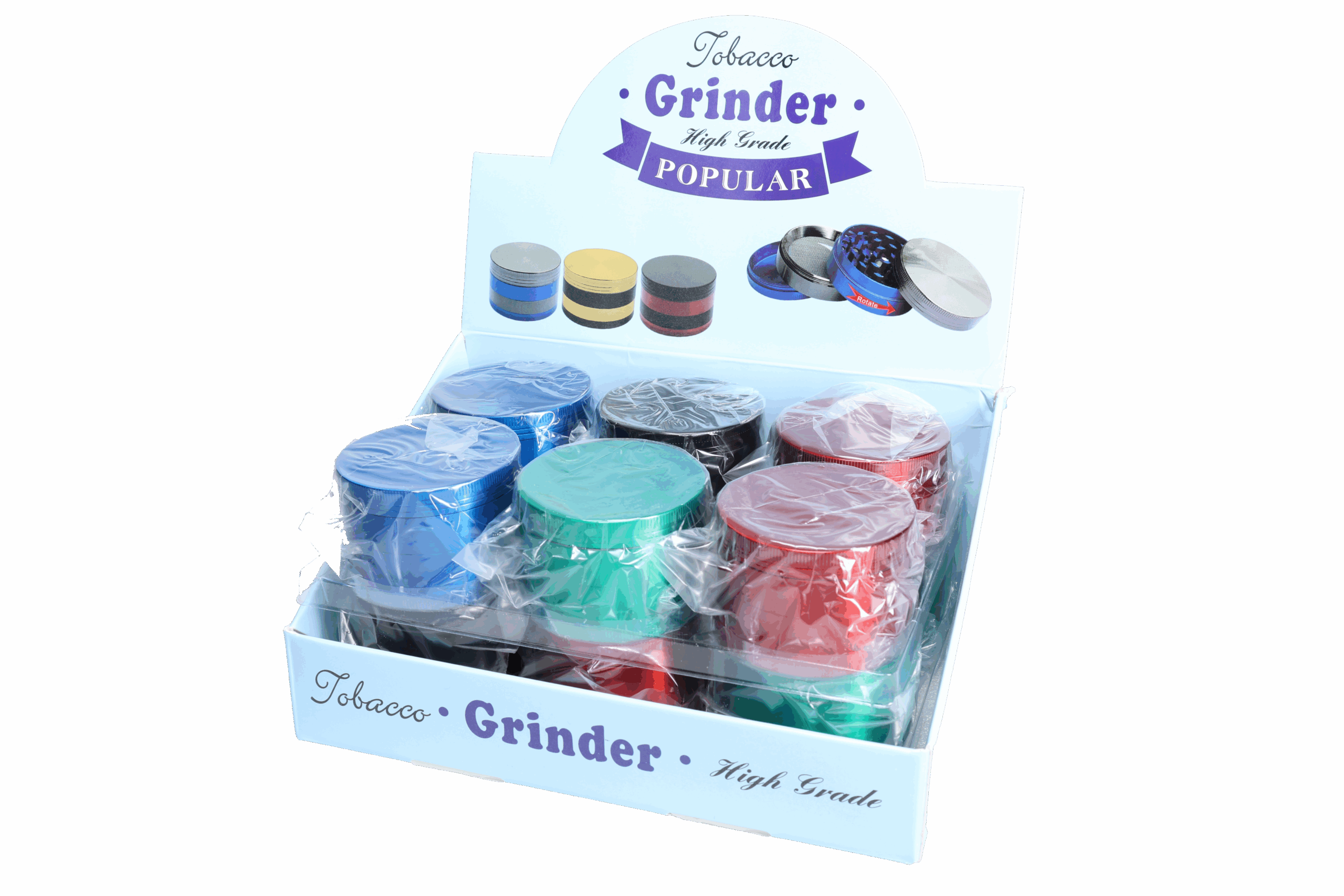 Non branded (DISPLY 12pc)(Grinder)(Metal) GR12 2.4" 4-Part - Image 2