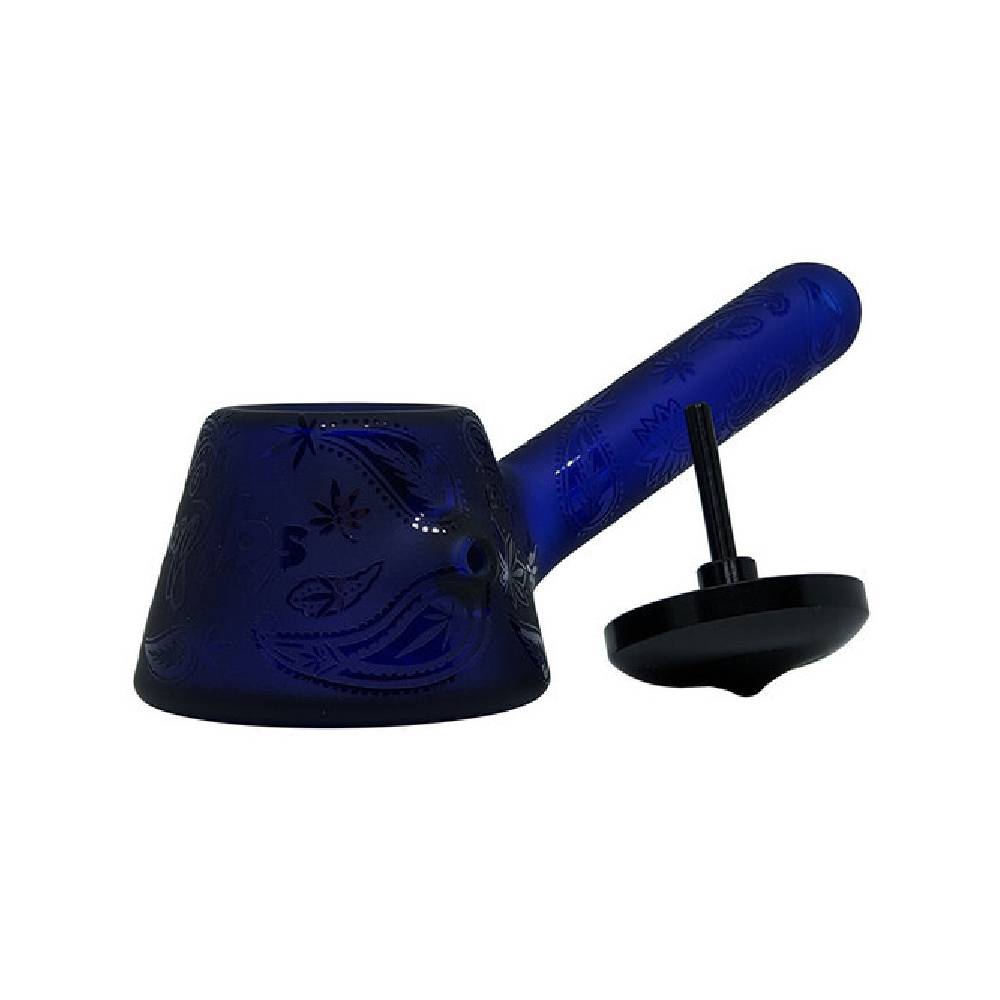 Dogg Lbs (Hand Pipe) DLHP0030 5" Sitting Frosted Paisley Spoon with Cap - Image 2